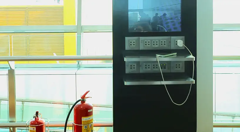 Airport charging station