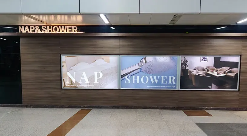 Nap and shower facility