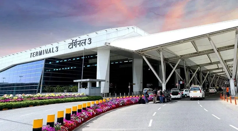 Terminal 3 exterior view at Delhi Airport