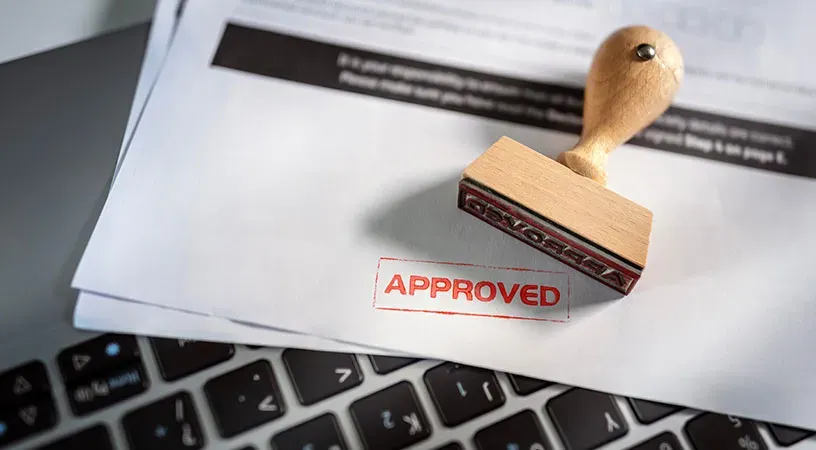 approved stamp