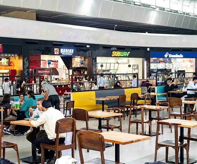Airport food court