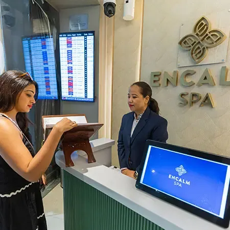Airport spa reception