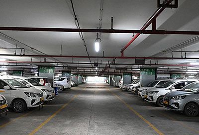 Airport parking area