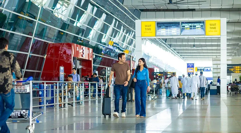 Airport terminal walkway