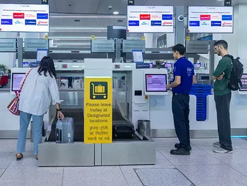 self baggage drop
