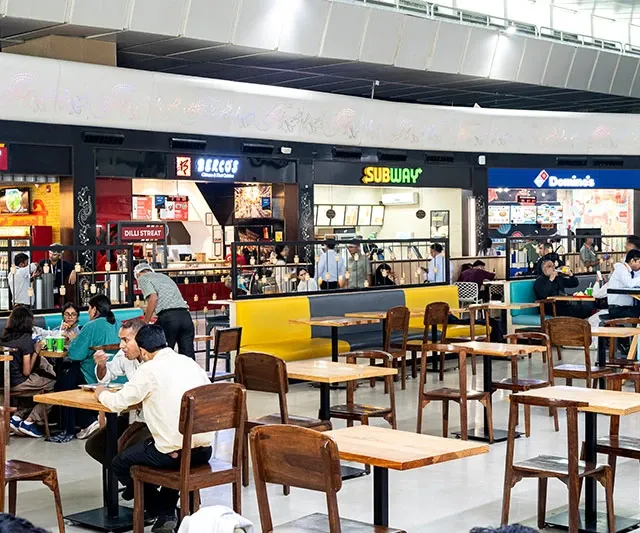 Airport food court