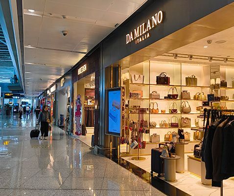 Airport shopping area