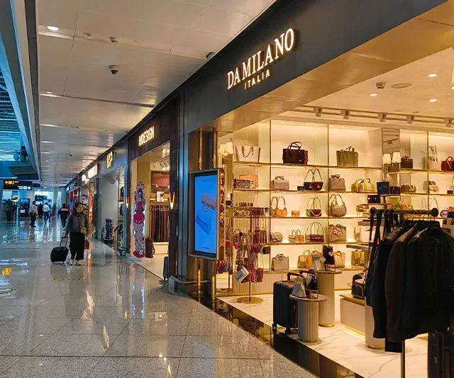 Airport shopping area